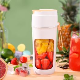 Portable Wireless Blender With The Straw; USB Travel Juice Cup Baby Food Mixing Juicer Machince With Updated 8 Blades With Powerful Motor 3000mAh Rech