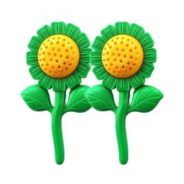 Morning Exercises/Dance Performance/2 Pair Kids Toy Sunflower Dumbbell with Bell