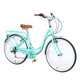 7 Speed; Steel Frame; Multiple Colors 26 Inch Ladies Bicycle