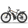 AOSTIRMOTOR S07-B 26&quot; 750W Electric Bike Fat Tire P7 48V 13AH Removable Lithium Battery for Adults with Detachable Rear Rack Fender(Black)