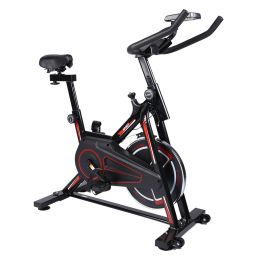 YSSOA Indoor Cycling Bike; Stationary Exercise Bike with iPad Mount and Comfortable Seat Cushion; Silent Belt Drive; Spinning Bikes with Resistance fo