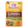 Wellness Pet Products Cat Food - Gravies with Bits of Chicken and Turkey Smothered In Gravy - Case of 24 - 3 oz.