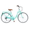 7 Speed; Steel Frame; Multiple Colors 26 Inch Ladies Bicycle