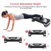 32inch Fitness Aerobic Stepper Adjustable Workout Exercise Step Platform w/ Risers