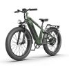 AOSTIRMOTOR new pattern 26" 1000W Electric Bike Fat Tire 52V30AH Removable Lithium Battery for Adults