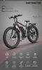 AOSTIRMOTOR S07-B 26&quot; 750W Electric Bike Fat Tire P7 48V 13AH Removable Lithium Battery for Adults with Detachable Rear Rack Fender(Black)