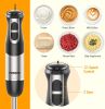 FUNAVO hand blender,800W 5-in-1 Immersion Hand Blender,12-Speed Multi-function Stick Blender with 500ml Chopping Bowl, Whisk, 600ml Mixing Beaker, Mil