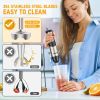 FUNAVO hand blender,800W 5-in-1 Immersion Hand Blender,12-Speed Multi-function Stick Blender with 500ml Chopping Bowl, Whisk, 600ml Mixing Beaker, Mil