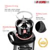 5 Core 600ml Personal Blender for Shakes and Smoothies; Powerful & Professional Smoothie Maker with Portable Bottle 300W Electric Motor BPA Free Food