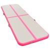 Inflatable Gymnastics Mat with Pump 275.6"x39.4"x3.9" PVC Pink