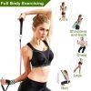 11Pcs Resistance Bands Set Fitness Workout Tubes Exercise Tube Bands Up to 100lbs