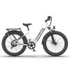 AOSTIRMOTOR new pattern 26" 1000W Electric Bike Fat Tire 52V30AH Removable Lithium Battery for Adults(white)