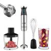 5 Core Immersion Hand Blender 5-In-1 500W Handheld 8 Variable Powerful Stainless Steel with Electric Whisker;  2-Blades 860ml Food Processor;  Chopper