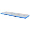 Inflatable Gymnastics Mat with Pump 196.8"x39.3"x3.9" PVC Blue