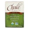 Choice Organic Teas Premium Japanese Green Tea - 16 Tea Bags - Case of 6