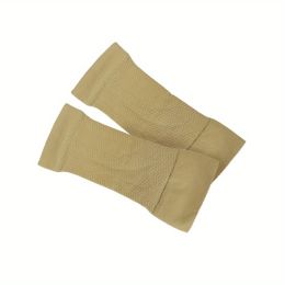 Weight Loss Arm Sleeves (Fit Up To 70kg); Shaper Massage Sleeves For Slimming Arms; Fat Burning Running Arm Wraps (Color: Skin Color)