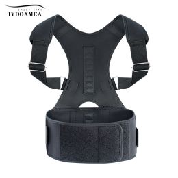 Unisex Back Brace Posture Corrector; Magnetic Lumbar Back Support Belt For Back Pain Relief (Order A Size Up) (size: Xxl)