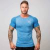 Men's Household Outer Fitness T-shirt Quick Dry Short Sleeve T-shirt Fitness Run Exercise Tights