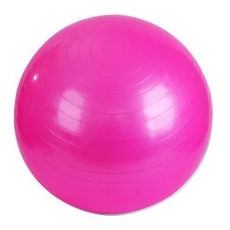 PVC Fitness Balls Yoga Ball; Thick Explosion-proof Exercise Balance Ball For Home Gym Pilates 17.72inch/21.65inch/25.59inch/29.53inch/33.46inch (Color: Pink, size: 55Cm/21.7In)