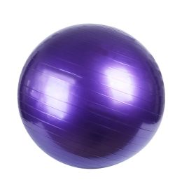 PVC Fitness Balls Yoga Ball; Thick Explosion-proof Exercise Balance Ball For Home Gym Pilates 17.72inch/21.65inch/25.59inch/29.53inch/33.46inch (Color: Purple, size: 65Cm/25.6In)