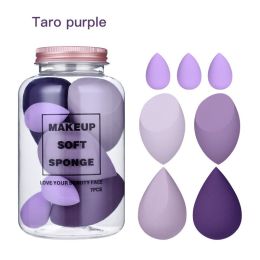 7Pcs Makeup Sponge Set Face Beauty Cosmetic Powder Puff for Foundation Cream Concealer Make Up Blender Tools Sponge ÃÂºÃÂ¾Ã‘ÂÃÂ¼ÃÂµÃ‘â€šÃÂ¸ÃÂºÃÂ° (Color: Taro Purple)