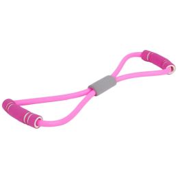 Stretch Band Rope Arm Stretcher Latex Arm Resistance Fitness Exercise Pilates Yoga Workout Home Gym Resistance Bands Fitness Tool (Color: Pink Band)