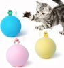 Potaroma Chirping Cat Toys Balls with SilverVine Catnip; 2022 Upgraded; 3 Pack Fluffy Interactive Cat Kicker; 3 Lifelike Animal Sounds; Kitty Kitten C