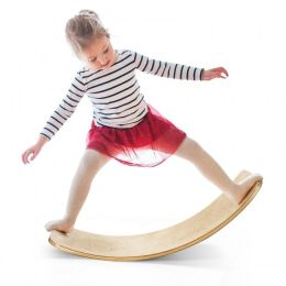 Kids Fitness Toy 12 Inch C Shape Wooden Wobble Balance Board (Option: 660 Lbs- #1)