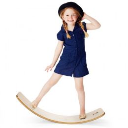 Kids Fitness Toy 12 Inch C Shape Wooden Wobble Balance Board (Option: 660 Lbs)