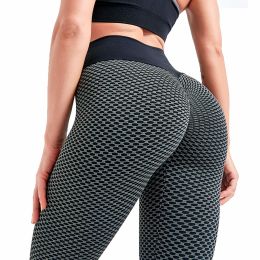 RAINBEAN TIK Tok Leggings Women Butt Lifting Workout Tights Plus Size Sports High Waist Yoga Pants (Color: Dark Grey, size: M)