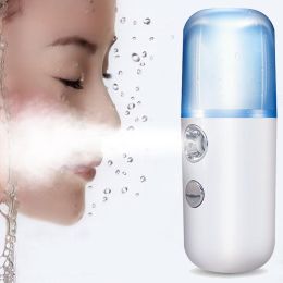 Mist Sprayer Mini 30ml Nano Portable Face Spray Facial Body Steamer Moisturizing Skin Care Humidifier Instruments (Color: Usb 5 30Ml Pink)