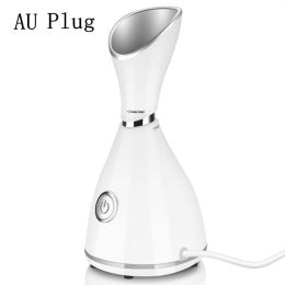 Face Steamer Machine SPA Sprayer Sauna Facial Humidifier Skin Care Facial Vaporizer Vapeur Visage Nebulizador Limpiador Digester (Color: Au Plug)