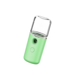 Mist Sprayer Mini 30ml Nano Portable Face Spray Facial Body Steamer Moisturizing Skin Care Humidifier Instruments (Color: Usb 4 30Ml Green)