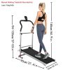 Home Fitness Exercise Portable Motorized Shock-Absorbing Folding Manual Treadmill