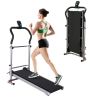 Home Fitness Exercise Portable Motorized Shock-Absorbing Folding Manual Treadmill