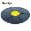 Yoga Balance Board Disc Stability Round Plates Exercise Trainer For Fitness Sports Waist Wriggling Fitness Balance Board-C; Exercise Equipment For Wei