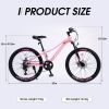 Mountain Bike for Girls and Boys Mountain 24 inch shimano 7-Speed bike