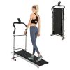 Home Fitness Exercise Portable Motorized Shock-Absorbing Folding Manual Treadmill