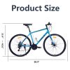 21 Speed Hybrid bike Disc Brake 700C Road Bike For men women\'s City Bicycle