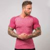 Men's Household Outer Fitness T-shirt Quick Dry Short Sleeve T-shirt Fitness Run Exercise Tights