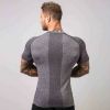 Men's Household Outer Fitness T-shirt Quick Dry Short Sleeve T-shirt Fitness Run Exercise Tights